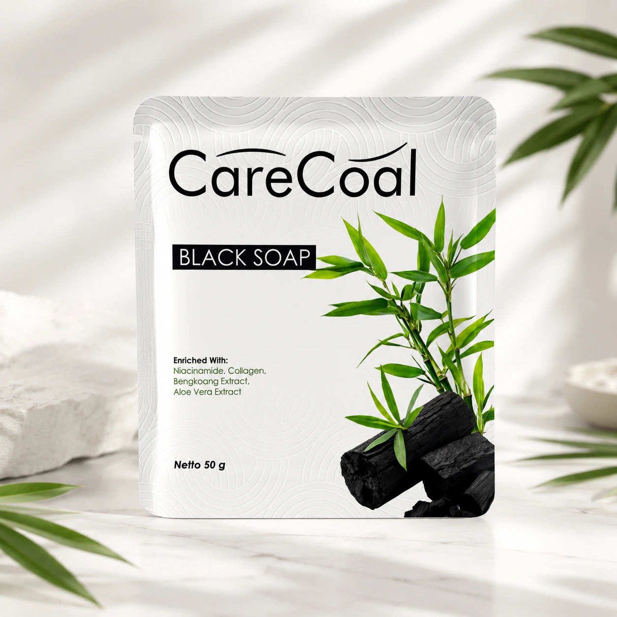 Kemasan Carecoal Black Soap 50 g